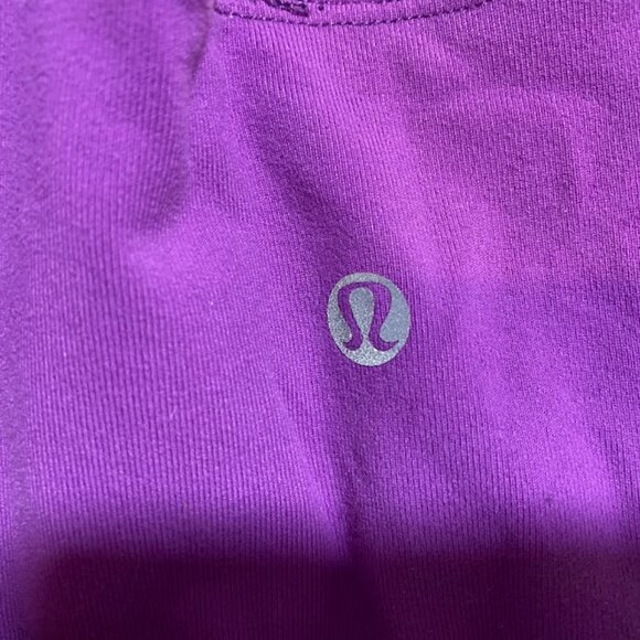 Lululemon Purple Crisscross Back Athletic Purple Women's Tank Top Size L - Picture 5 of 6